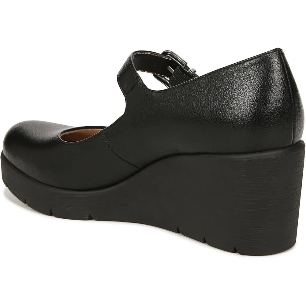 Women's Soul Adore Casual Wedge - Mary Jane Style, Size 9 in Elegant Black - Picture 8 of 9